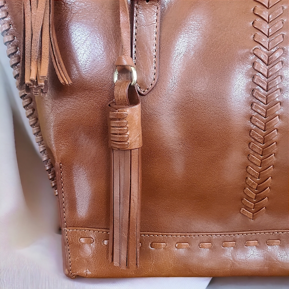 HADAKI Braided Leather Tote - Picture 5 of 6